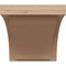 Ekena Millwork 8"W x 8"D x 8"H Wide Helena Rough Cedar Woodgrain TimberThane Corbel, Primed Tan CORUR08X08X08HELRCPR - alternate 4